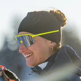 Julbo Intensity Occhiali da Sole Unisex Spectron 3 – Giallo Fluo Opaco, indossato