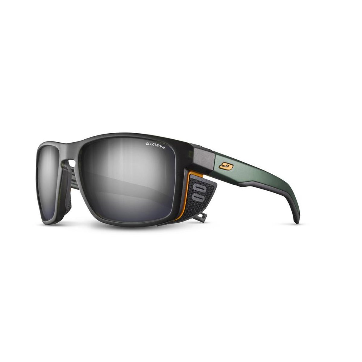 Julbo Shield Occhiali da Sole Unisex Spectron 4 – Verde Scuro/Arancione, dettaglio 2