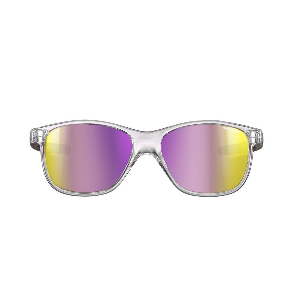 Julbo Turn 2 Occhiali da Sole Bambino 4-6 anni Spectron 3 – Cristallo/Viola Traslucido Opaco, vista frontale