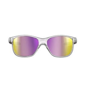 Julbo Turn 2 Occhiali da Sole Bambino 4-6 anni Spectron 3 – Cristallo/Viola Traslucido Opaco, vista frontale