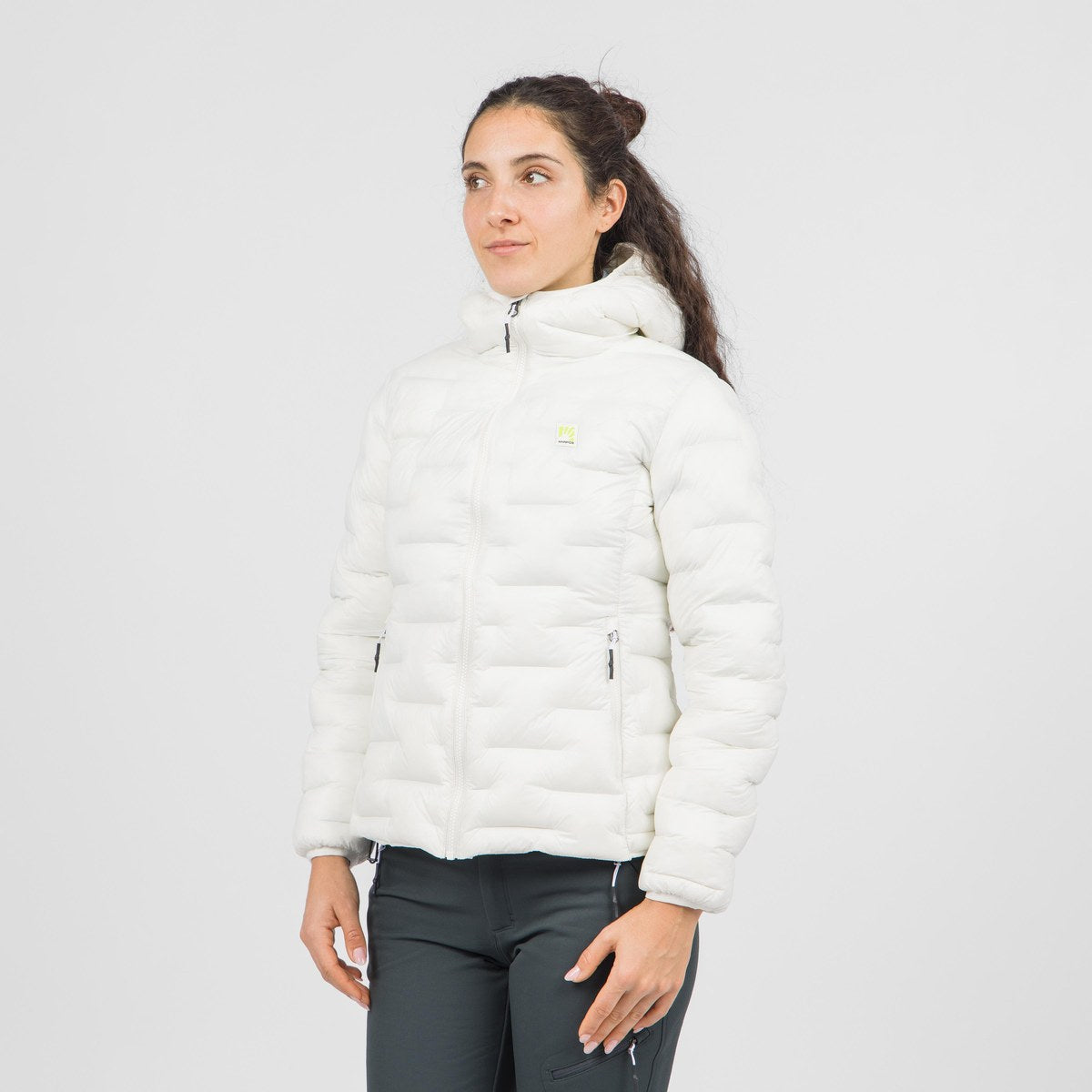 Karpos Valparola Giacca Termica con Cappuccio Donna - Vaporous Gray - immagine 3