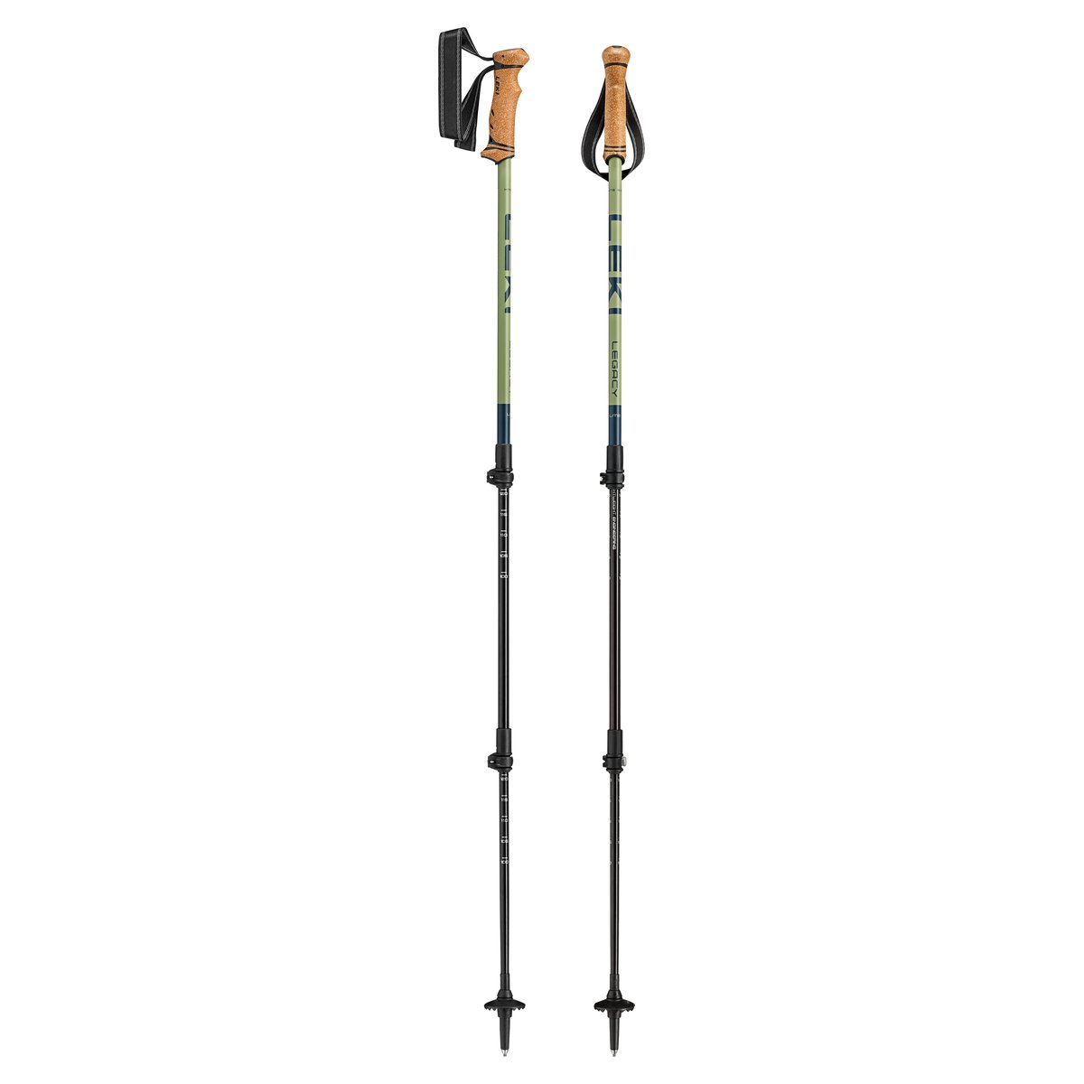 Leki Legacy Lite Bastoncini da Trekking – Blu denim/Verde oliva scuro, dettaglio 5
