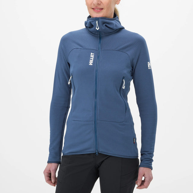 Millet fusion grid fullzip hoody sweater woman