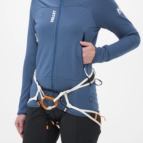Millet fusion grid fullzip hoody sweater woman