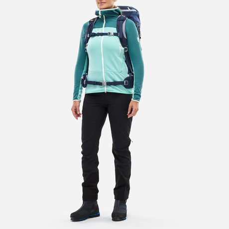 Millet fusion grid fullzip hoody sweater woman
