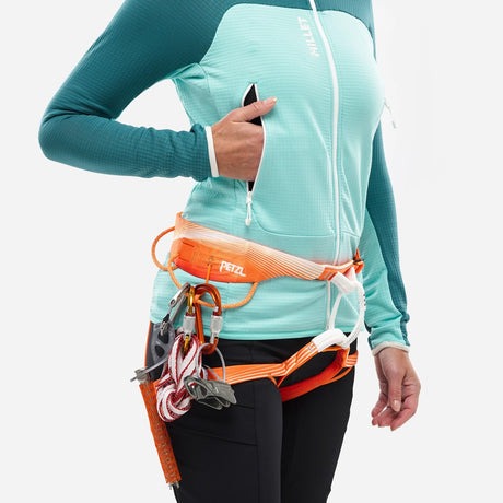 Millet fusion grid fullzip hoody sweater woman