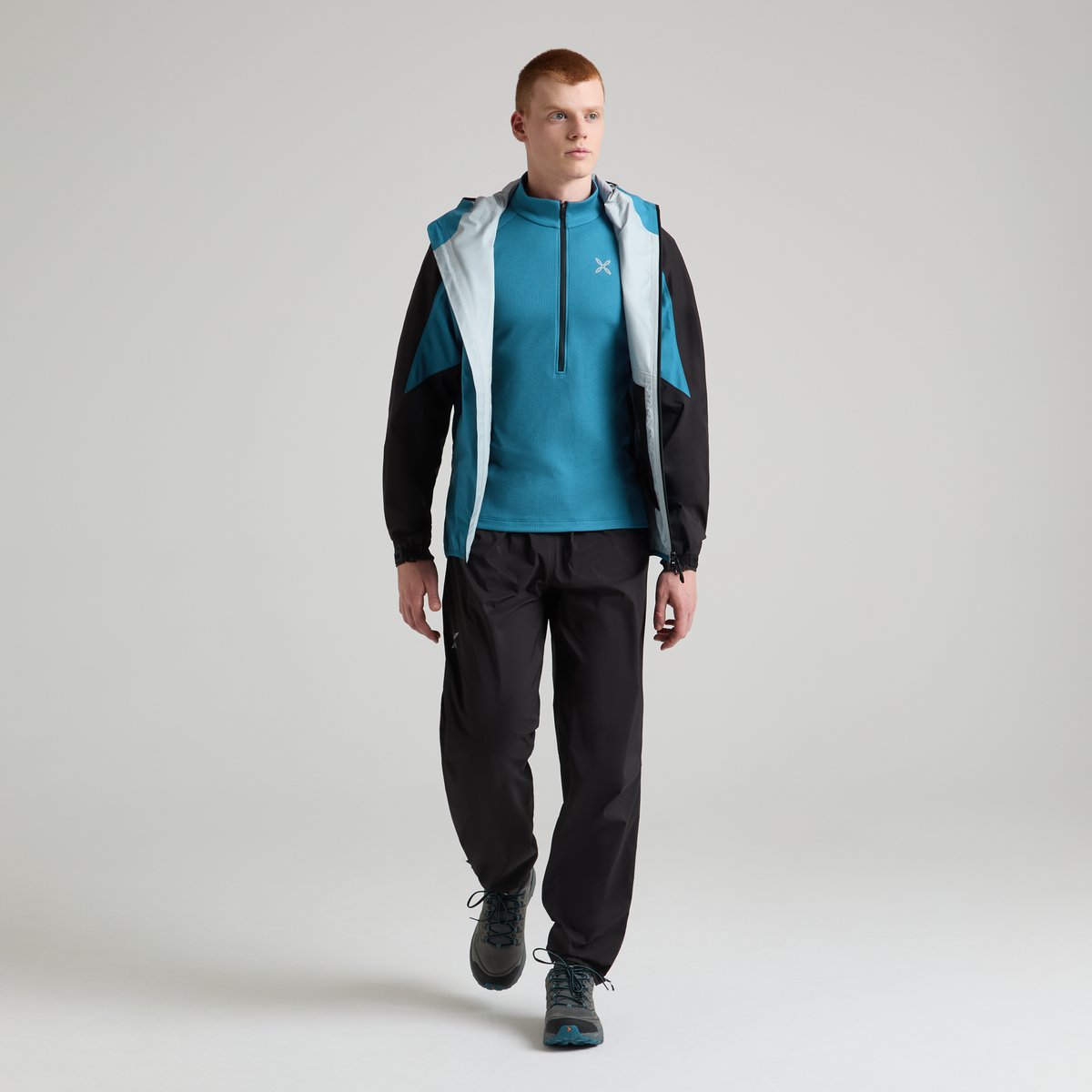 Montura Thermic 2 Maglia Pile Mezza Zip Uomo – Steel Blue, dettaglio 3