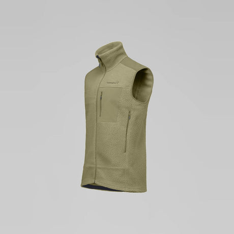 Norrøna Trollveggen Warm3 Gilet in Pile Uomo – Deep Lichen Green, dettaglio 1
