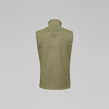 Norrøna Trollveggen Warm3 Gilet in Pile Uomo – Deep Lichen Green, dettaglio 2
