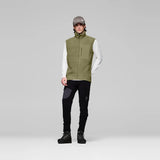 Norrøna Trollveggen Warm3 Gilet in Pile Uomo – Deep Lichen Green, dettaglio 5
