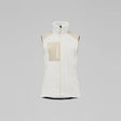 Norrøna Trollveggen Warm3 Gilet in Pile Donna – Whisper White Oatmeal, vista frontale