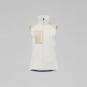 Norrøna Trollveggen Warm3 Gilet in Pile Donna – Whisper White Oatmeal, vista frontale