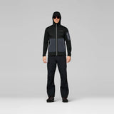 Norrøna Falketind Warm2 Stretch Hood Felpa in Pile Uomo – Caviar Black, dettaglio 3