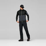 Norrøna Falketind Warm2 Stretch Hood Felpa in Pile Uomo – Caviar Black, dettaglio 5