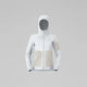 Norrøna Falketind Warm2 Stretch Hood Felpa in Pile Donna – Snow White, vista frontale