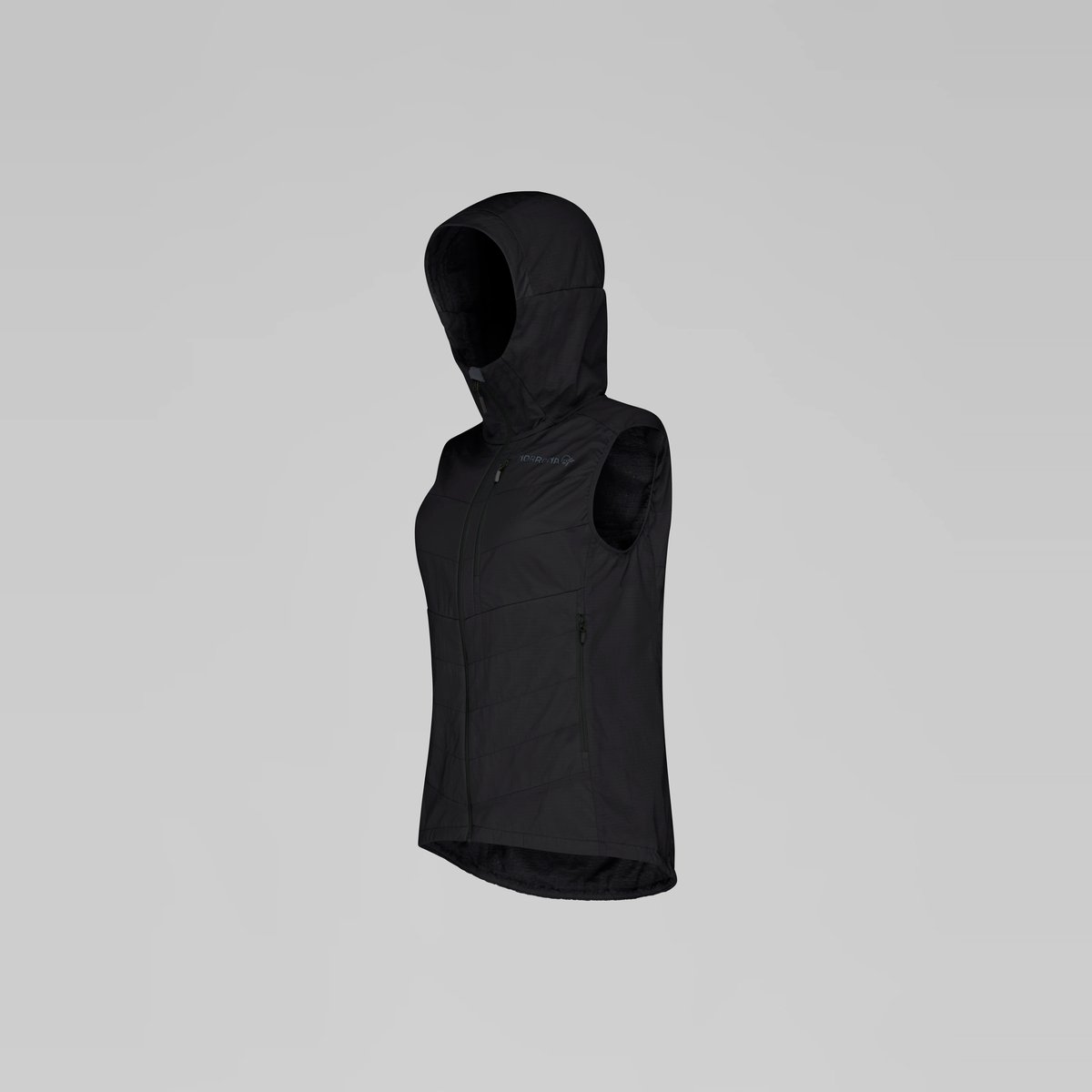 Norrøna Lyngen Thermo100 Active Gilet Imbottito Donna – Caviar Black, dettaglio 1