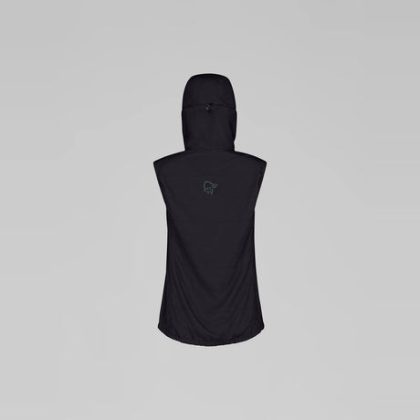 Norrøna Lyngen Thermo100 Active Gilet Imbottito Donna – Caviar Black, dettaglio 2