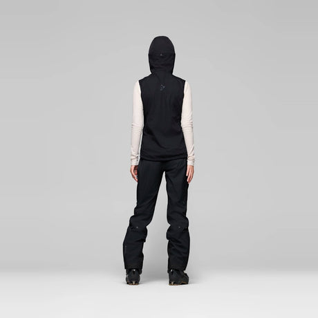 Norrøna Lyngen Thermo100 Active Gilet Imbottito Donna – Caviar Black, dettaglio 4