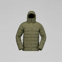 Norrøna Femund Down700 Zip Hood Piumino Uomo – Olive Night, vista frontale