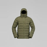 Norrøna Femund Down700 Zip Hood Piumino Uomo – Olive Night, vista frontale