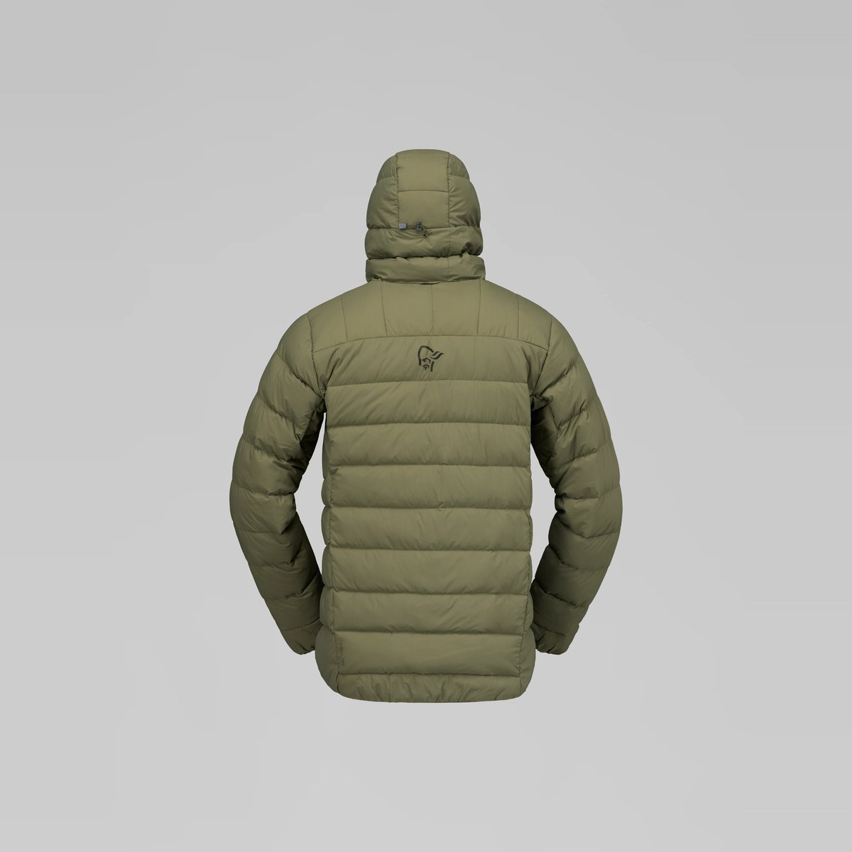Norrøna Femund Down700 Zip Hood Piumino Uomo – Olive Night, dettaglio 2