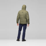 Norrøna Femund Down700 Zip Hood Piumino Uomo – Olive Night, dettaglio 4