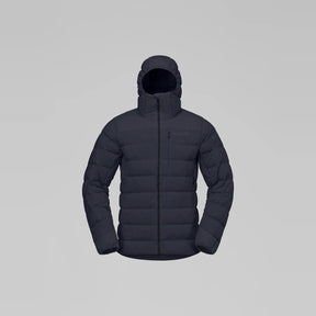 Norrøna Femund Down700 Zip Hood Piumino Uomo – Caviar Black, vista frontale