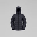Norrøna Femund Down700 Zip Hood Piumino Donna – Caviar Black, vista frontale