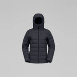 Norrøna Femund Down700 Zip Hood Piumino Donna – Caviar Black, vista frontale