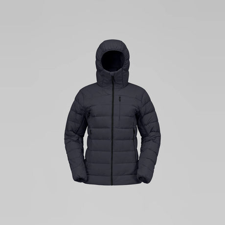 Norrøna Femund Down700 Zip Hood Piumino Donna – Caviar Black, vista frontale