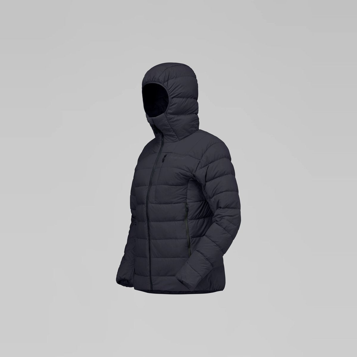 Norrøna Femund Down700 Zip Hood Piumino Donna – Caviar Black, dettaglio 1
