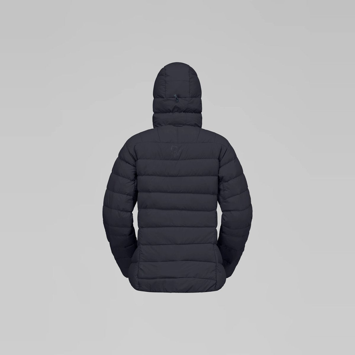 Norrøna Femund Down700 Zip Hood Piumino Donna – Caviar Black, dettaglio 2