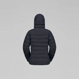 Norrøna Femund Down700 Zip Hood Piumino Donna – Caviar Black, dettaglio 2