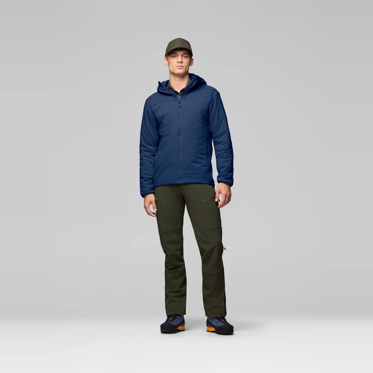 Norrøna Femund Thermo60 Zip Hood Giacca Imbottita Uomo – Indigo Night, dettaglio 3