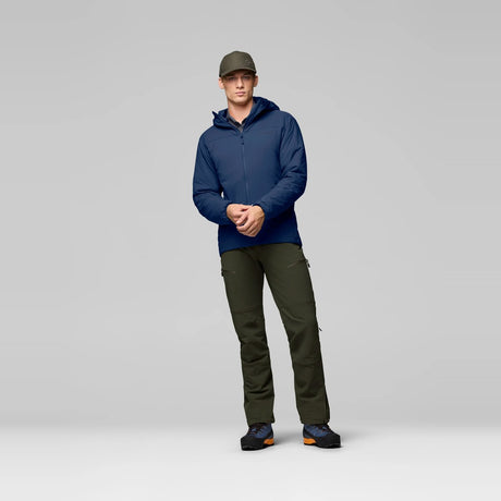 Norrøna Femund Thermo60 Zip Hood Giacca Imbottita Uomo – Indigo Night, dettaglio 5