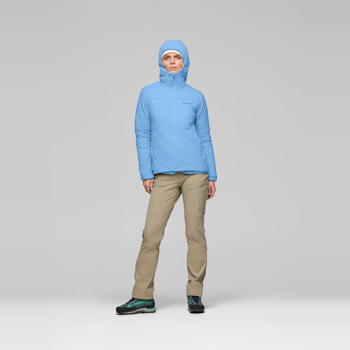 Norrøna Femund Thermo60 Zip Hood Giacca Imbottita Donna – Allure, dettaglio 3