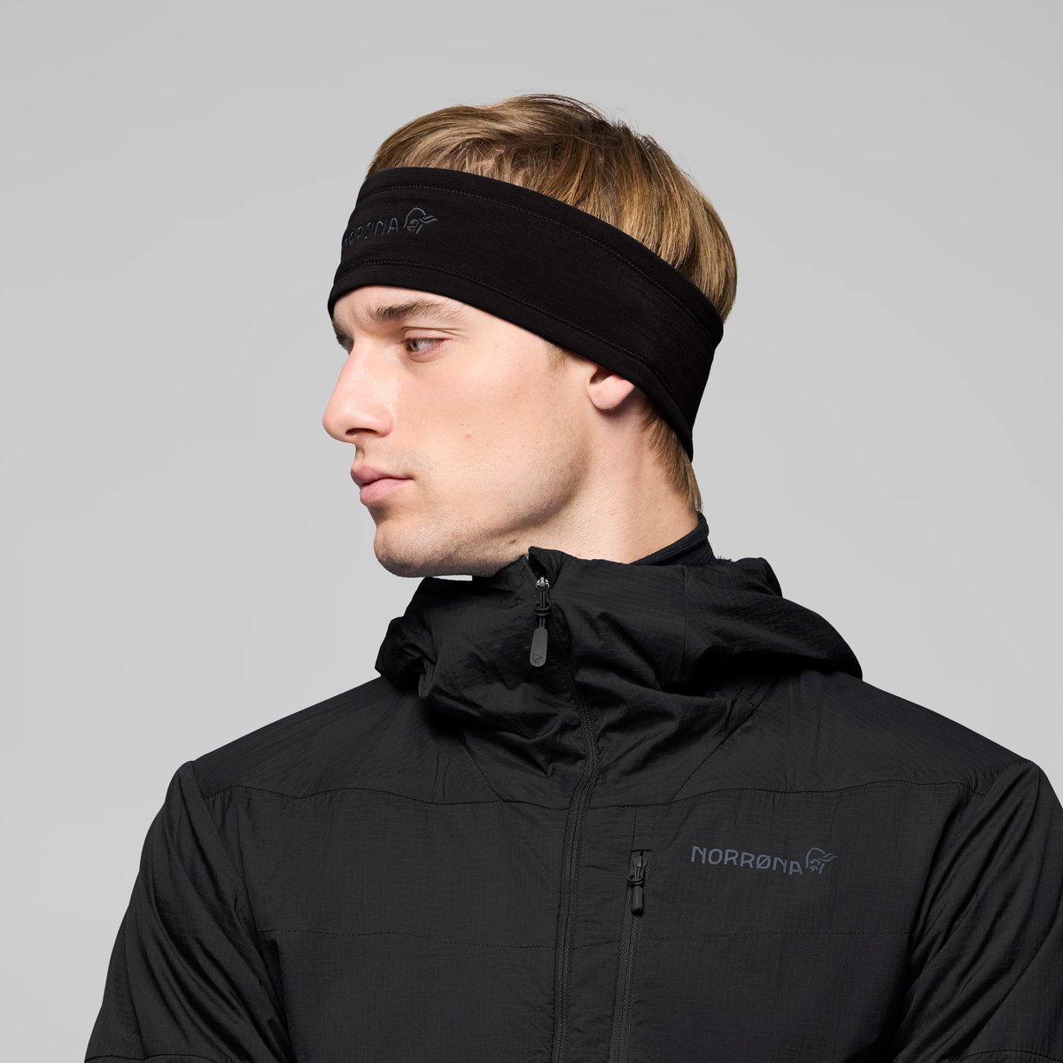 Norrøna /29 Warmwool2 Fascia Unisex – Caviar Black, dettaglio 2