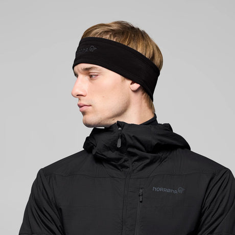 Norrøna /29 Warmwool2 Fascia Unisex – Caviar Black, dettaglio 2