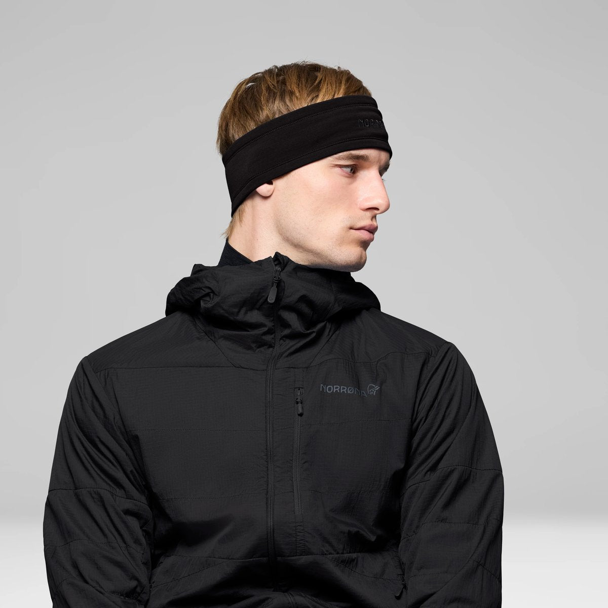 Norrøna /29 Warmwool2 Fascia Unisex – Caviar Black, dettaglio 3