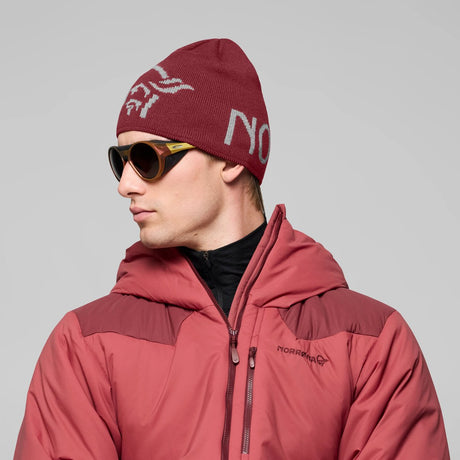 Norrøna /29 Mid Merinoull Logo Berretto Unisex – Port, dettaglio 2
