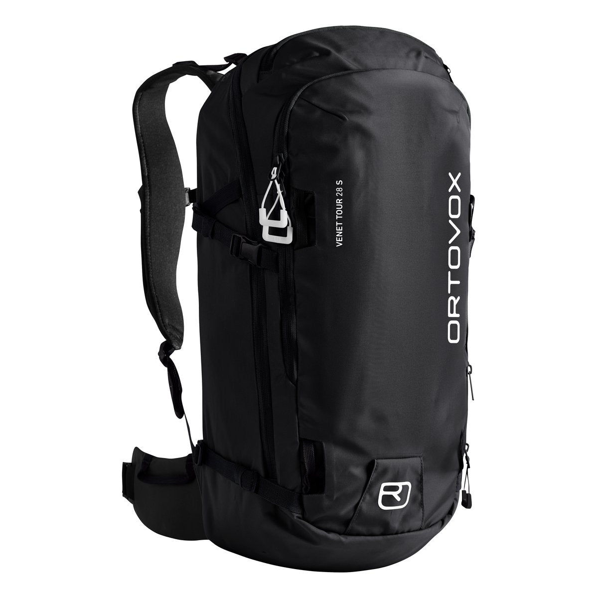 Ortovox Venet Tour 28 S Zaino Scialpinismo – Black Raven, vista frontale