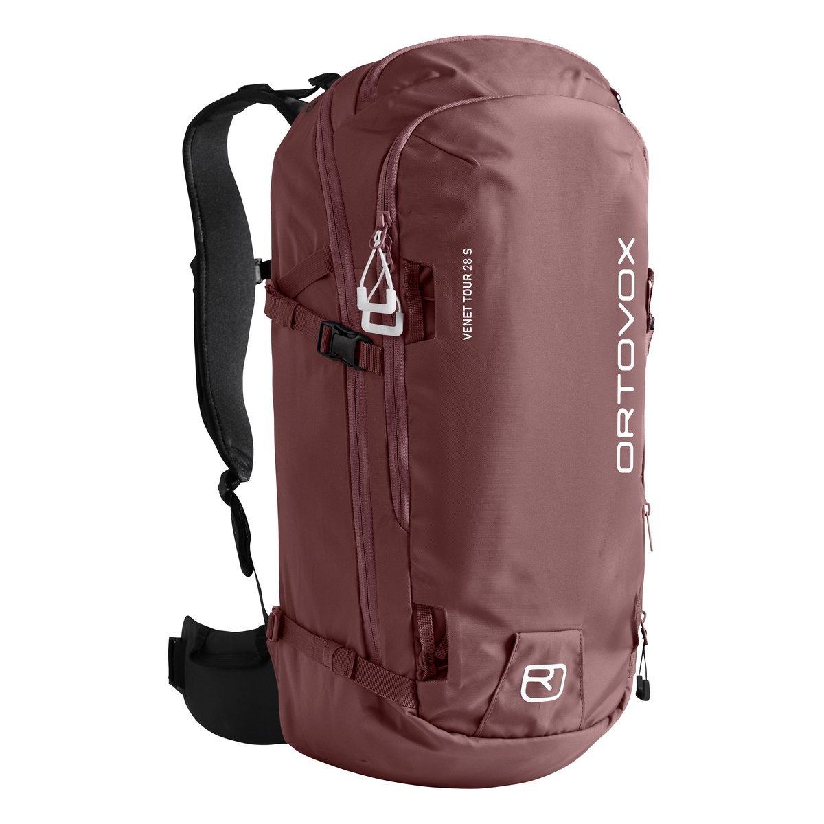 Ortovox Venet Tour 28 S Zaino Scialpinismo – Dusk Rose, vista frontale