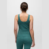 Prana Heavana Essential Canotta Donna – Coast Heather, indossato retro