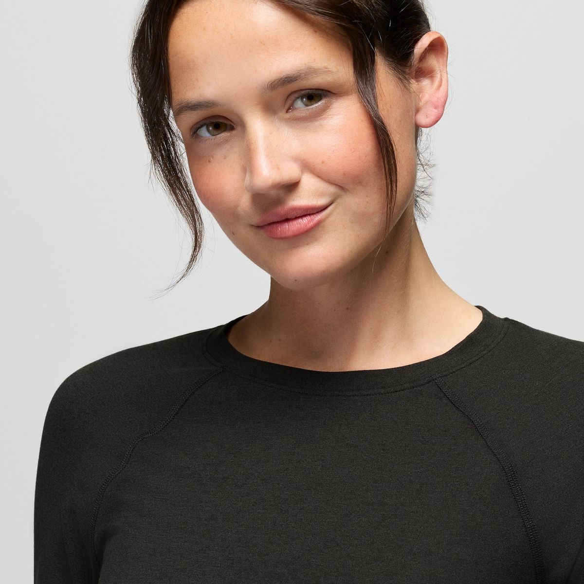 Prana Heavana Maglia Maniche Lunghe Donna – Black Heather, dettaglio 1