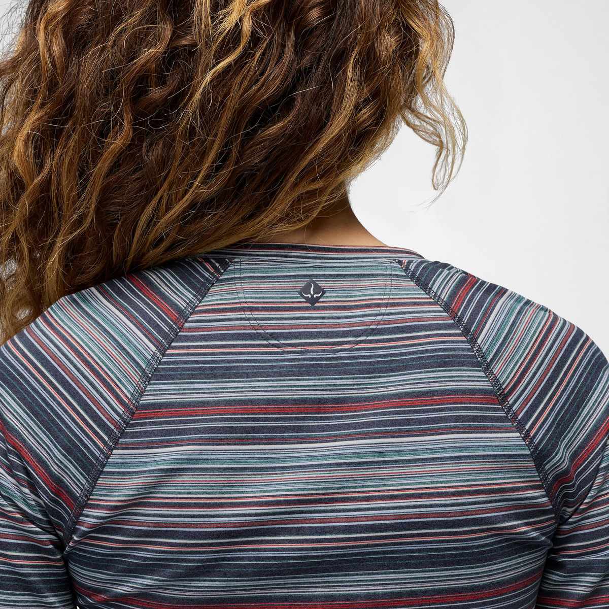Prana Heavana Maglia Maniche Lunghe Donna – Nautical Microstripe, dettaglio 2