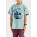 E9 B-Furgo T-Shirt Bambino – Aquamarine, indossato davanti