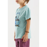 E9 B-Furgo T-Shirt Bambino – Aquamarine, indossato