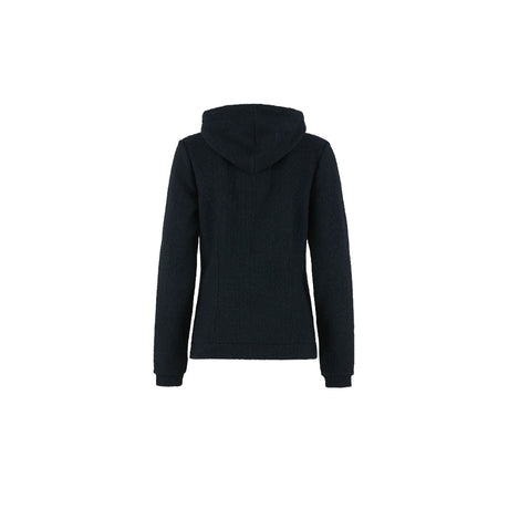 E9 Mimma Felpa Full Zip con Cappuccio Donna – Petrol Blue, retro