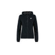 E9 Mimma Felpa Full Zip con Cappuccio Donna – Petrol Blue, davanti