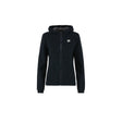 E9 Mimma Felpa Full Zip con Cappuccio Donna – Petrol Blue, davanti